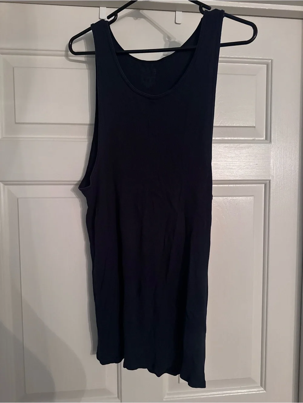 Classic Ribbed Tank Top (3) - Black, Royal Blue and Red
